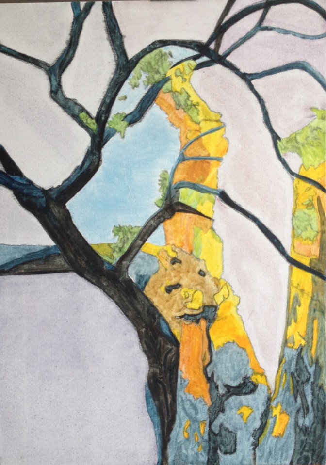 Up into the tree (2015) oil on canvas