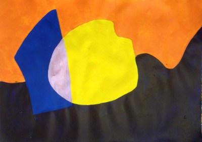 Colourfield (2015), acrylic on paper