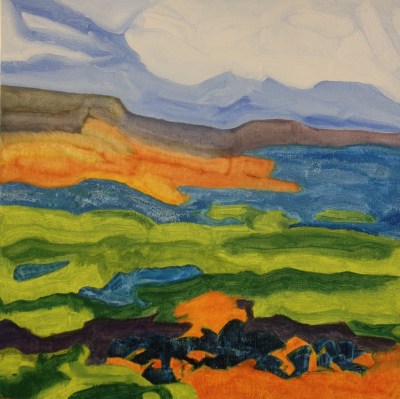 Thames Estuary (2016) oil on canvas, 50cm x 50cm