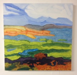 "The estuary" oil on canvas -at More than brushstrokes art show