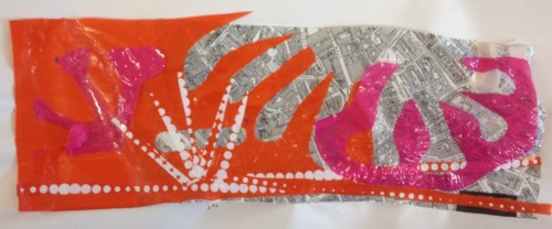 Bristol map (2017) plastic on paper