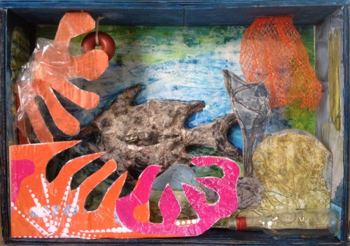 Fish in the coral(2017) sculpture