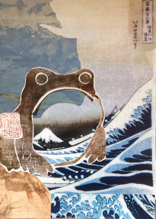 Mountain frog (2017) mixed media