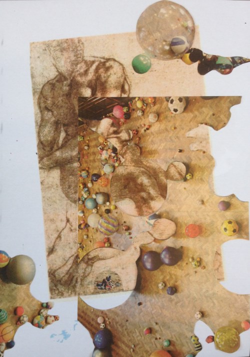 Spheres (2017) mixed media on paper