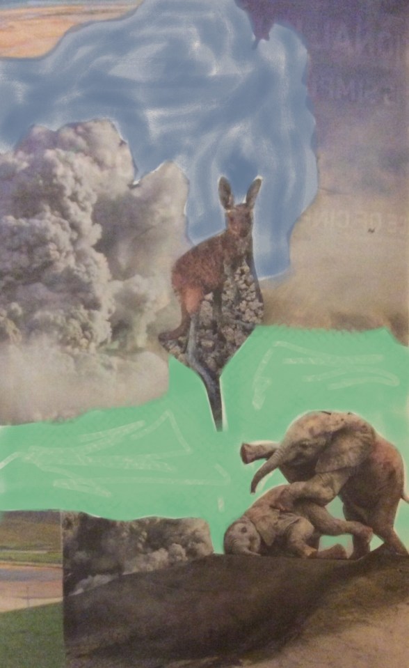 Spot the elephants (collage, 2019)