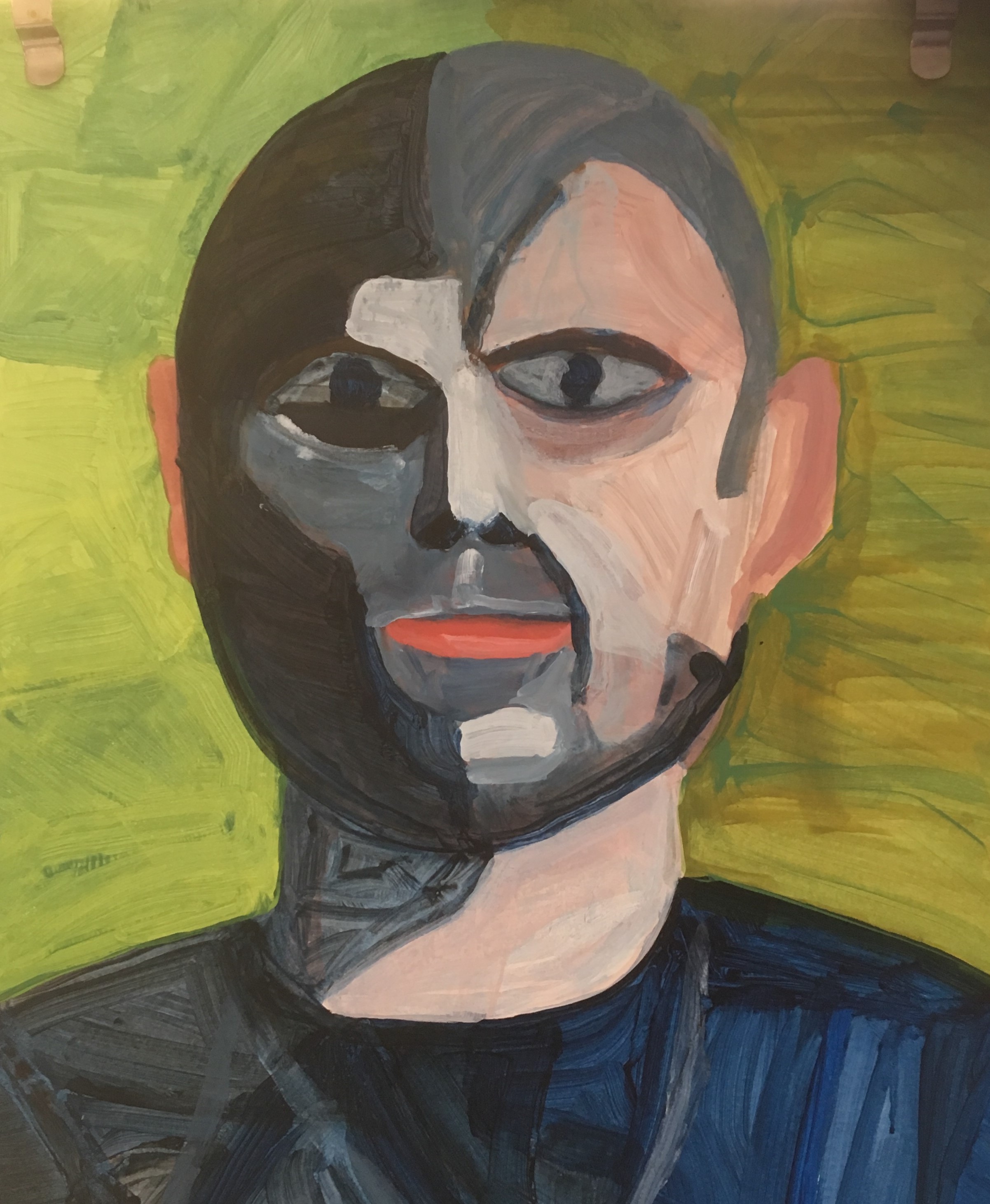 The eyes (2019) acrylic on paper