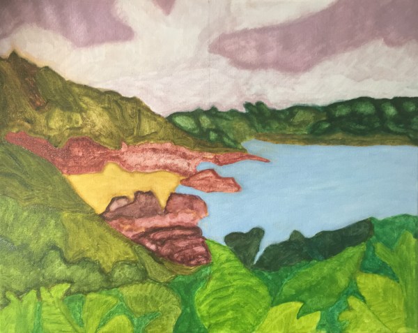 Moulin Huet Bay (2019) oil on canvas