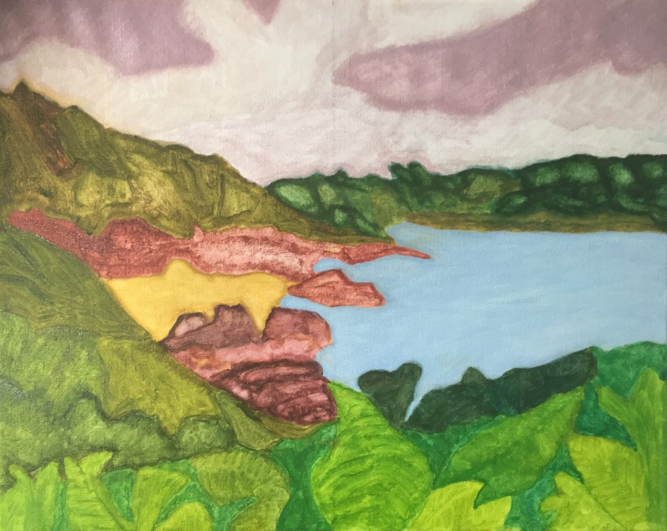 Moulin Huet Bay (2019) oil on canvas