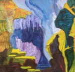 The cavern II (2019) acrylic on paper