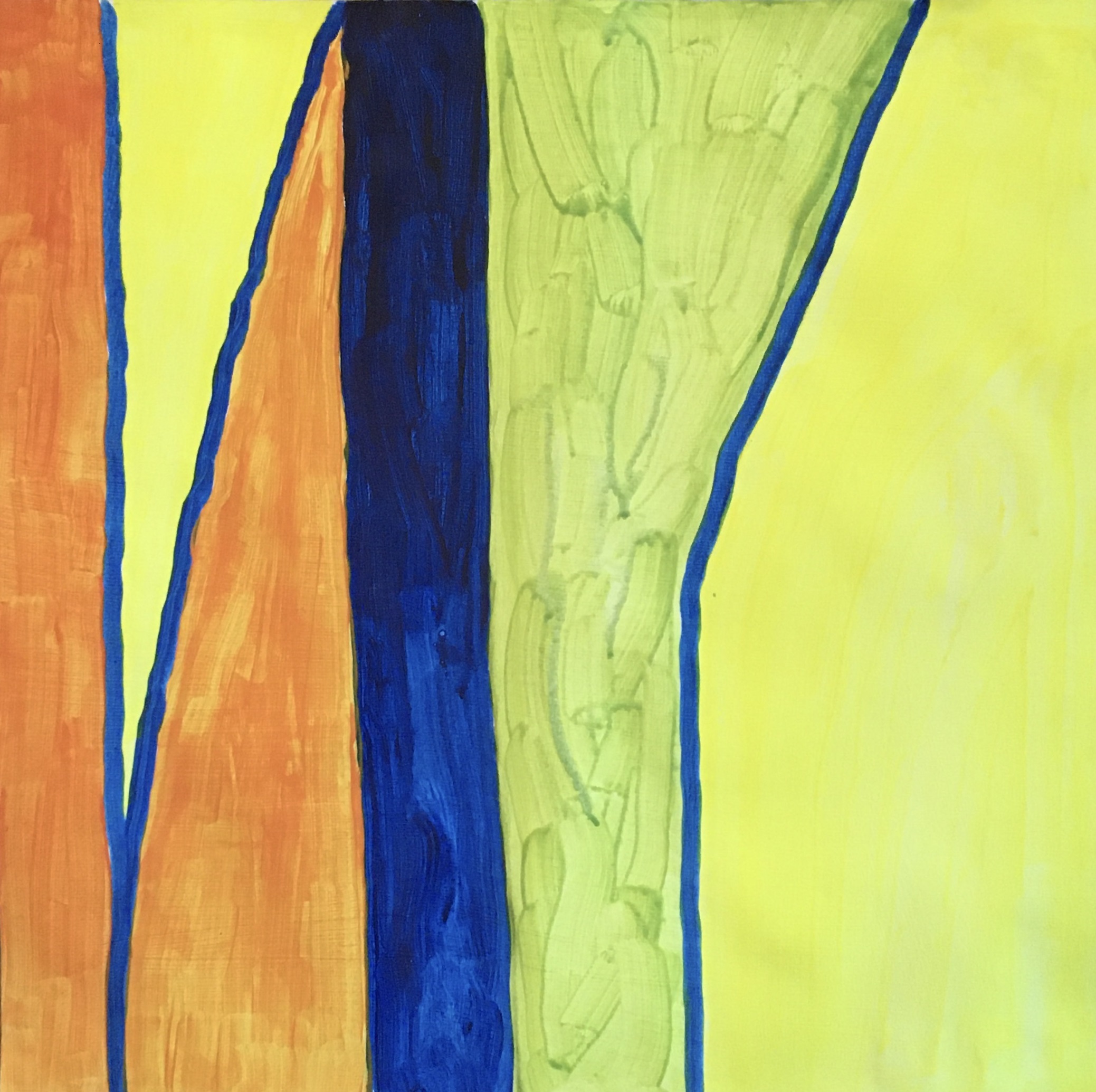 Day-time (2020) Acrylic on paper