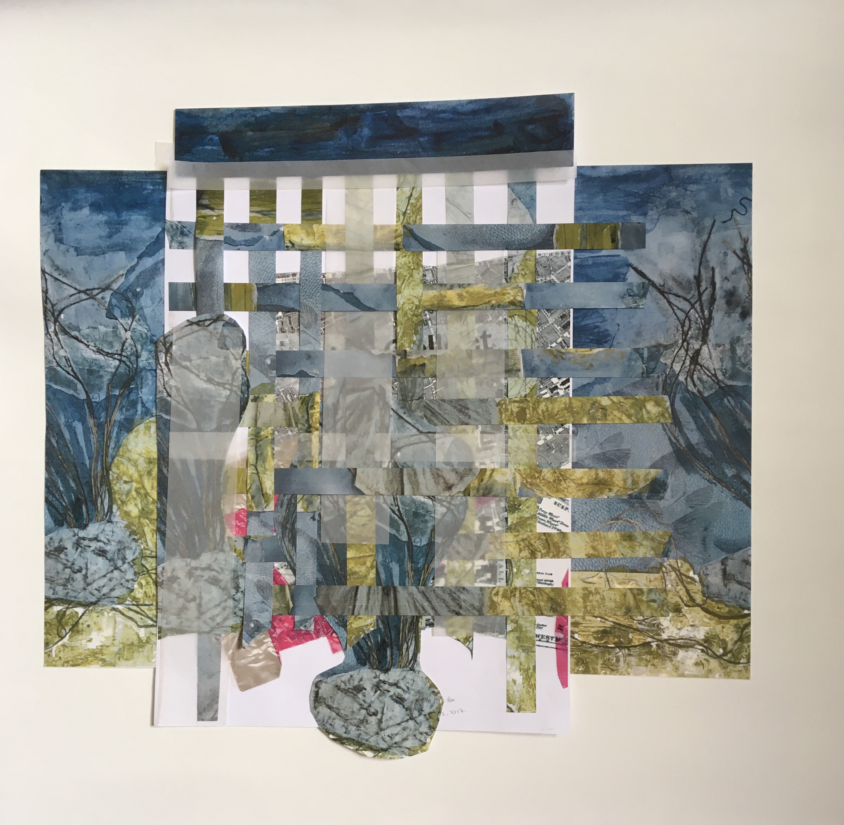 Is it under the sea? (2020) Collage on paper