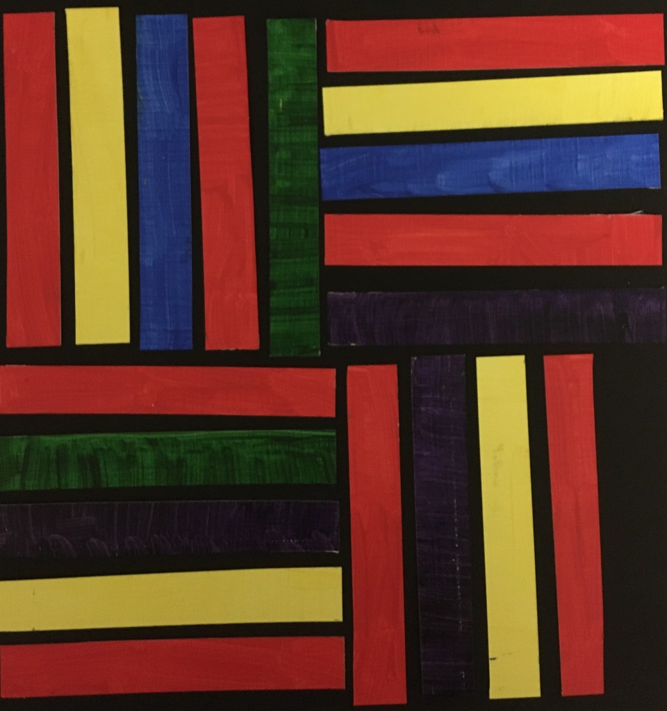 Colour abstracted (2020) acrylic on paper