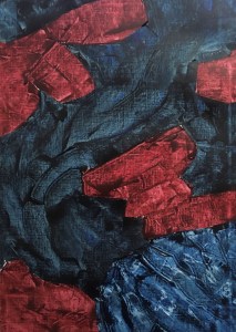 Waterfall (2020) acrylic on paper