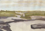 Estuary of The Thames (2020) acrylic on paper