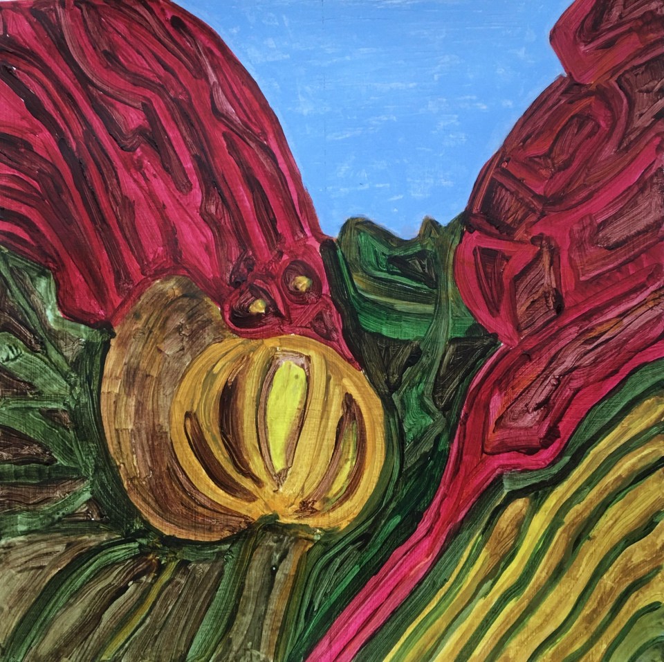 Magical bark (2021) acrylic on paper