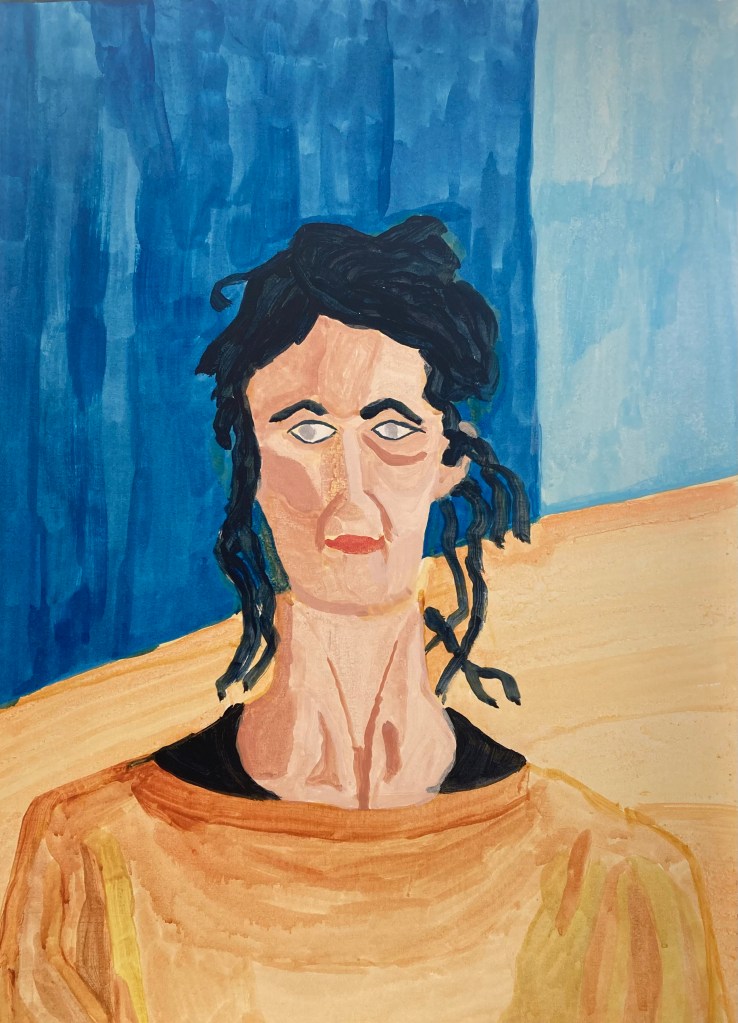 Lidia (2023) acrylic on paper